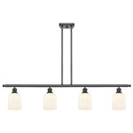Bridal Veil 516 Linear Chandelier - Oil Rubbed Bronze / Gloss White