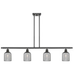 Bridal Veil 516 Linear Chandelier - Oil Rubbed Bronze / Light Smoke