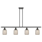 Bridal Veil 516 Linear Chandelier - Oil Rubbed Bronze / Mercury