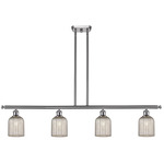 Bridal Veil 516 Linear Chandelier - Brushed Satin Nickel / Mercury