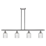 Bridal Veil 516 Linear Chandelier - Brushed Satin Nickel / Seedy