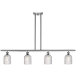 Bridal Veil 516 Linear Chandelier - Brushed Satin Nickel / Clear