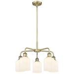 Bridal Veil 516 Chandelier - Antique Brass / Gloss White