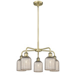 Bridal Veil 516 Chandelier - Antique Brass / Mercury