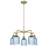 Bridal Veil 516 Chandelier - Antique Brass / Princess Blue