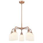 Bridal Veil 516 Chandelier - Antique Copper / Gloss White