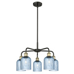 Bridal Veil 516 Chandelier - Black / Antique Brass / Princess Blue