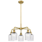 Bridal Veil 516 Chandelier - Brushed Brass / Seedy