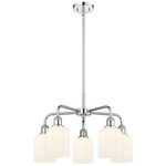 Bridal Veil 516 Chandelier - Polished Chrome / Gloss White