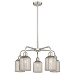 Bridal Veil 516 Chandelier - Satin Nickel / Mercury