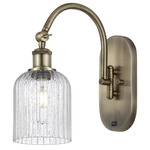Bridal Veil 518 Swivel Wall Sconce - Antique Brass / Clear Seedy