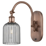 Bridal Veil 518 Swivel Wall Sconce - Antique Copper / Smoke