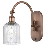 Bridal Veil 518 Swivel Wall Sconce - Antique Copper / Clear Seedy