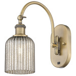 Bridal Veil 518 Swivel Wall Sconce - Brushed Brass / Mercury