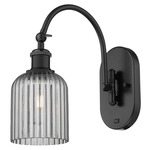 Bridal Veil 518 Swivel Wall Sconce - Matte Black / Smoke