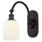 Bridal Veil 518 Swivel Wall Sconce - Oil Rubbed Bronze / Gloss White