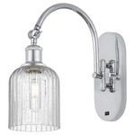 Bridal Veil 518 Swivel Wall Sconce - Polished Chrome / Clear Seedy