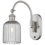 Bridal Veil 518 Swivel Wall Sconce - Satin Nickel / Smoke