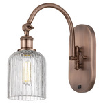 Bridal Veil 518 Swivel Wall Sconce - Antique Copper / Clear