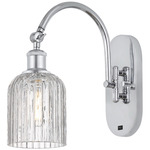 Ballston Bridal Veil Swivel Wall Sconce - Polished Chrome / Clear