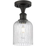 Edison Bridal Veil Semi Flush Ceiling Light - Oil Rubbed Bronze / Clear Seedy