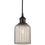 Edison Bridal Veil Cord Hung Pendant - Oil Rubbed Bronze / Mercury