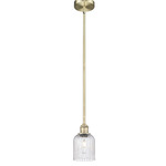 Edison Bridal Veil 616 Stem Pendant - Antique Brass / Seedy