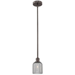 Edison Bridal Veil 616 Stem Pendant - Oil Rubbed Bronze / Light Smoke