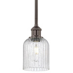 Edison Bridal Veil Stem Hung Pendant - Oil Rubbed Bronze / Clear Seedy