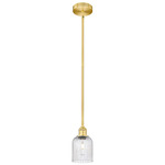 Edison Bridal Veil 616 Stem Pendant - Satin Gold / Seedy