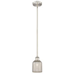 Edison Bridal Veil 616 Stem Pendant - Brushed Satin Nickel / Mercury