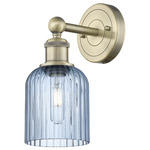 Bridal Veil 616 Wall Sconce - Antique Brass / Princess Blue