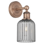 Bridal Veil 616 Wall Sconce - Antique Copper / Smoke