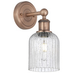 Bridal Veil 616 Wall Sconce - Antique Copper / Clear Seedy
