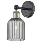 Bridal Veil 616 Wall Sconce - Black Antique Brass / Smoke