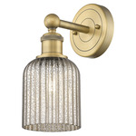Bridal Veil 616 Wall Sconce - Brushed Brass / Mercury