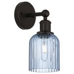 Bridal Veil 616 Wall Sconce - Oil Rubbed Bronze / Princess Blue