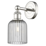 Bridal Veil 616 Wall Sconce - Polished Nickel / Smoke