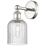 Bridal Veil 616 Wall Sconce - Polished Nickel / Clear Seedy