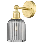 Bridal Veil 616 Wall Sconce - Satin Gold / Smoke
