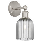 Bridal Veil 616 Wall Sconce - Satin Nickel / Smoke