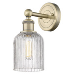 Bridal Veil 616 Wall Sconce - Antique Brass / Clear