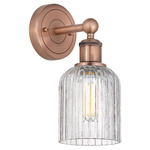Bridal Veil 616 Wall Sconce - Antique Copper / Clear