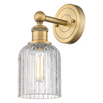 Bridal Veil 616 Wall Sconce - Brushed Brass / Clear