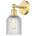 Bridal Veil 616 Wall Sconce - Satin Gold / Clear