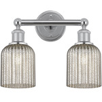 Edison Bridal Veil Bathroom Vanity Light - Polished Chrome / Mercury