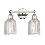 Bridal Veil 616 Bathroom Vanity Light - Polished Nickel / Clear
