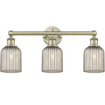 Edison Bridal Veil Bathroom Vanity Light - Antique Brass / Mercury