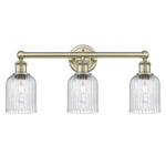 Bridal Veil 616 Bathroom Vanity Light - Antique Brass / Clear Seedy