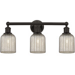 Edison Bridal Veil Bathroom Vanity Light - Oil Rubbed Bronze / Mercury